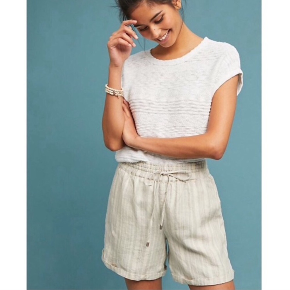 Anthro Linen Shorts